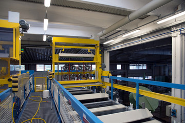 Galvanization in a factory of electrical connectors