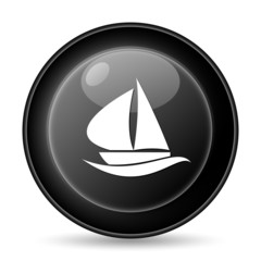Fototapeta premium Sailboat icon