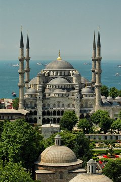 Blue Mosque Istanbul-Sultanahmet  from Hagia Sophia minaret