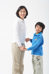 Obraz premium 아시안 엄마와 아이