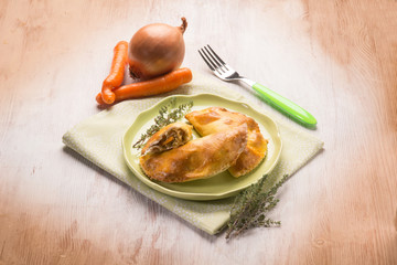 panzerotti with vegetables