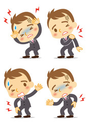 痛い　若手ビジネスマン