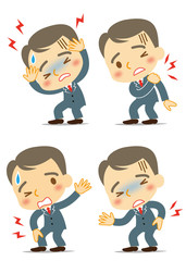 痛い　ビジネスマン