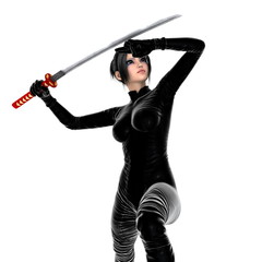 Fototapeta premium 女性剣士