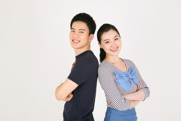 스튜디오 안에서 커플 이벤트 