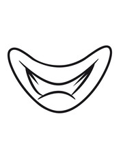 mouth nasty grin
