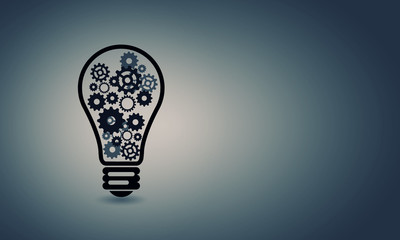 Light bulb with gears