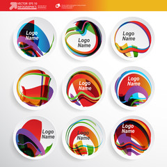 Abstract 3D Paper Infographics