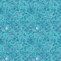 Creative winter tribal pattern