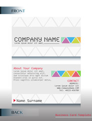 A business card
