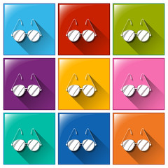 Icons with eyeglasses