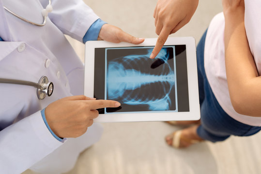 X-ray on digital tablet