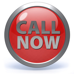 call now circular icon on white background