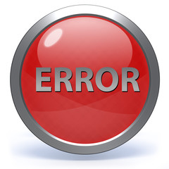 error circular icon on white background