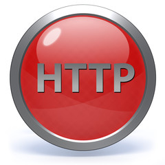http circular icon on white background