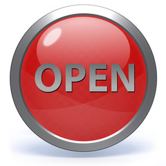 open circular icon on white background