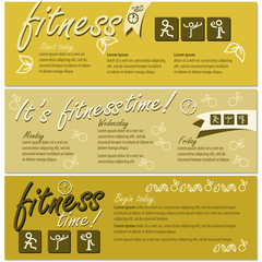 Fitness Flyer Template - Vector Illustration, Graphic Design, Editable For Your Design
