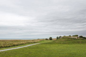 Fototapeta premium Countryside and sea in Normandy