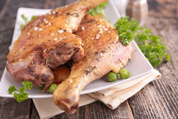 grilled duck leg