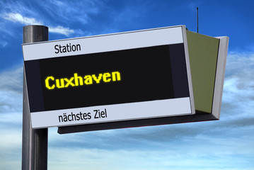 Anzeigetafel 6 - Cuxhaven