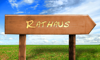 Strassenschild 30 - Rathaus