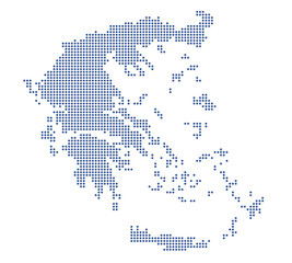 Fototapeta na wymiar Griechenland - blaue Punkte