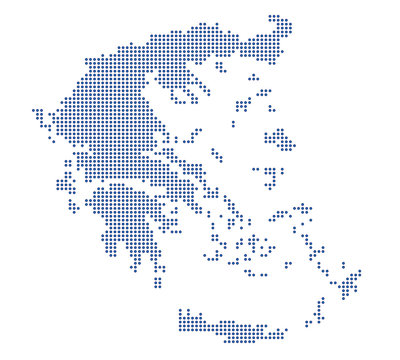 Griechenland - blaue Punkte