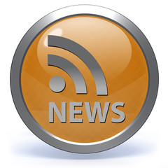 News circular icon on white background