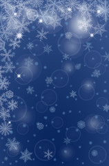Abstract Christmas background with snowflakes.