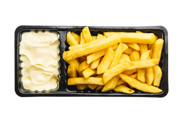 French fries with mayonnaise