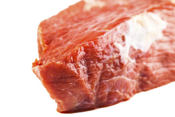 raw beef filet closeup