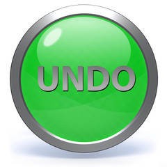 undo circular icon on white background