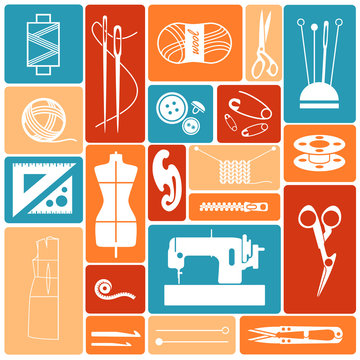 icons sewing stuff