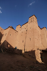 Kasbah de Aït Benhaddou, fortified town of adobe, Ouarzazate.