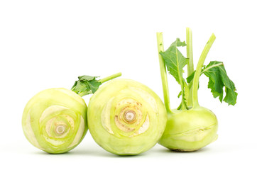 Fresh kohlrabi