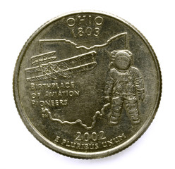 State of Ohio Quarter Birthplace of Aviation Pioneers