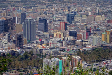 Fototapeta na wymiar Blick auf Santiago de Chile
