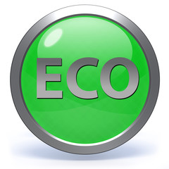 eco circular icon on white background