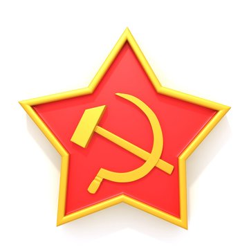 Soviet star 3d illustration