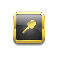 Shoval Gold Vector Icon Button