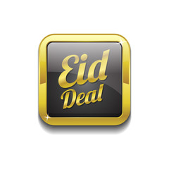 Eid Deal Gold Vector Icon Button