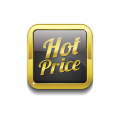 Hot Price Gold Vector Icon Button