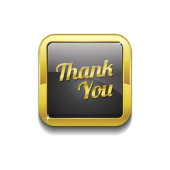 Thank You Gold Vector Icon Button