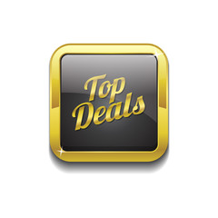 Top Deals Gold Vector Icon Button