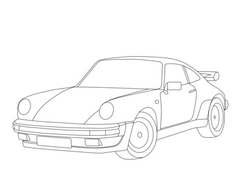 coloring pages for kids car