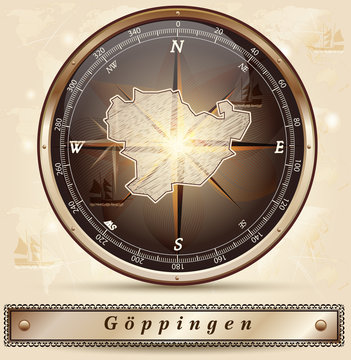 Karte von Goeppingen