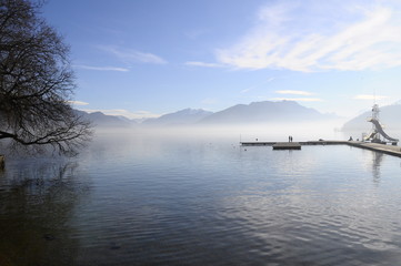 Annecy lake in France