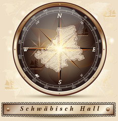 Karte von Schwaebisch-Hall