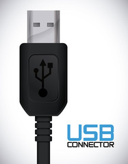 usb connection design vector illustration eps10 graphic