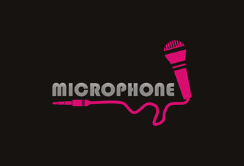 microphone logo vector - 74952312